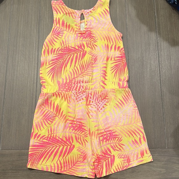 HURLEY Tropical Pink and Yellow Kids Romper - Picture 6 of 6